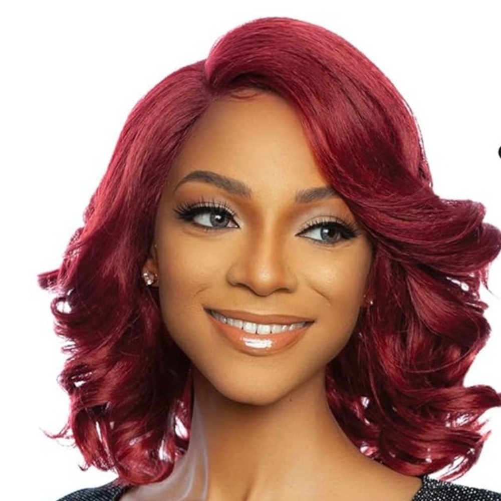 Elegant Red Curly Hair Wig - Picture 7 of 7